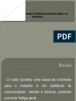 Factores Ambientais Inibidores Do Bem-Estar No Trabalho