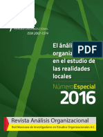 Numero Especial Análisis Organizacional 2016