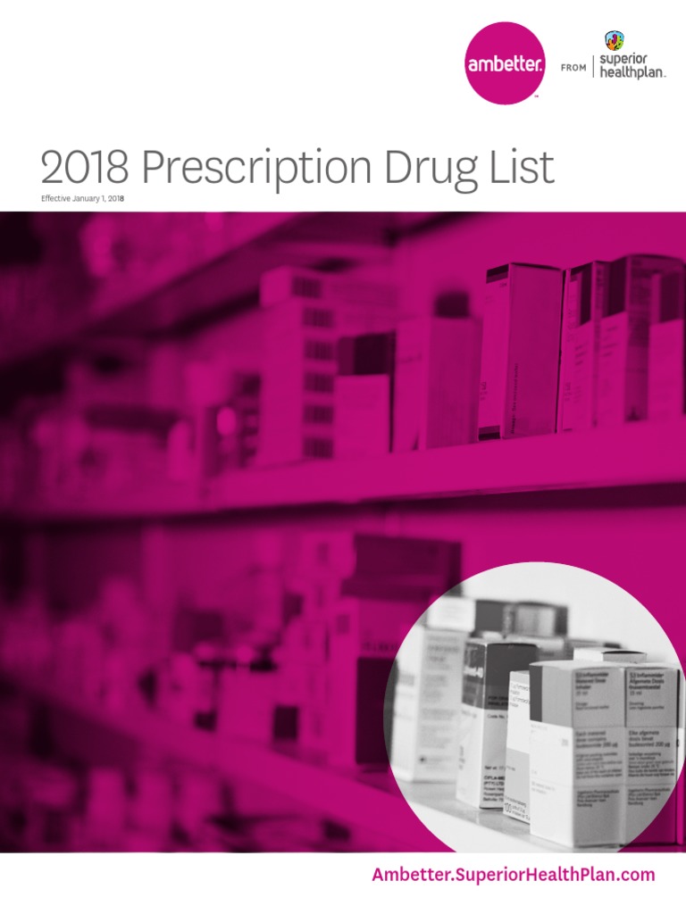 Ambetter RX List PDF Prescription Drugs Over The Counter Drug