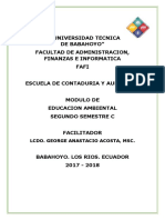 Modulo Educacion Ambiental 2017-2018