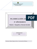 Planificación Curricular Historia 2018