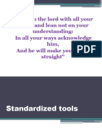 Standardized Tools