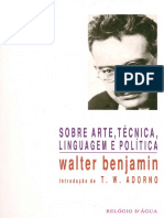 374277111 Walter Benjamin Sobre Arte Tecnica Linguagem e Politica PDF