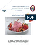 Elaboración de helado de fresa en la UNPRG