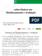 SOUSA, Marconi Fernandes - Conceitos Básicos de Monitoramento e Avaliação