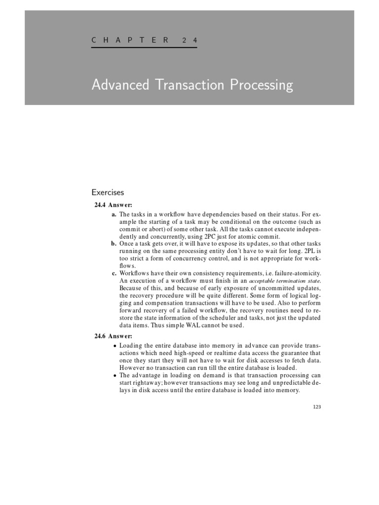 Advanced Transaction Processing Insights | PDF | Operating System ...