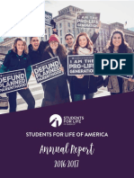 2016 - 2017 Students For Life Annual Report