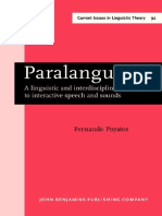 Paralanguage A Linguistic and Interdisciplinary Approach To Interactive Speech and Sound