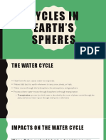 Cycles in Earth'S Spheres