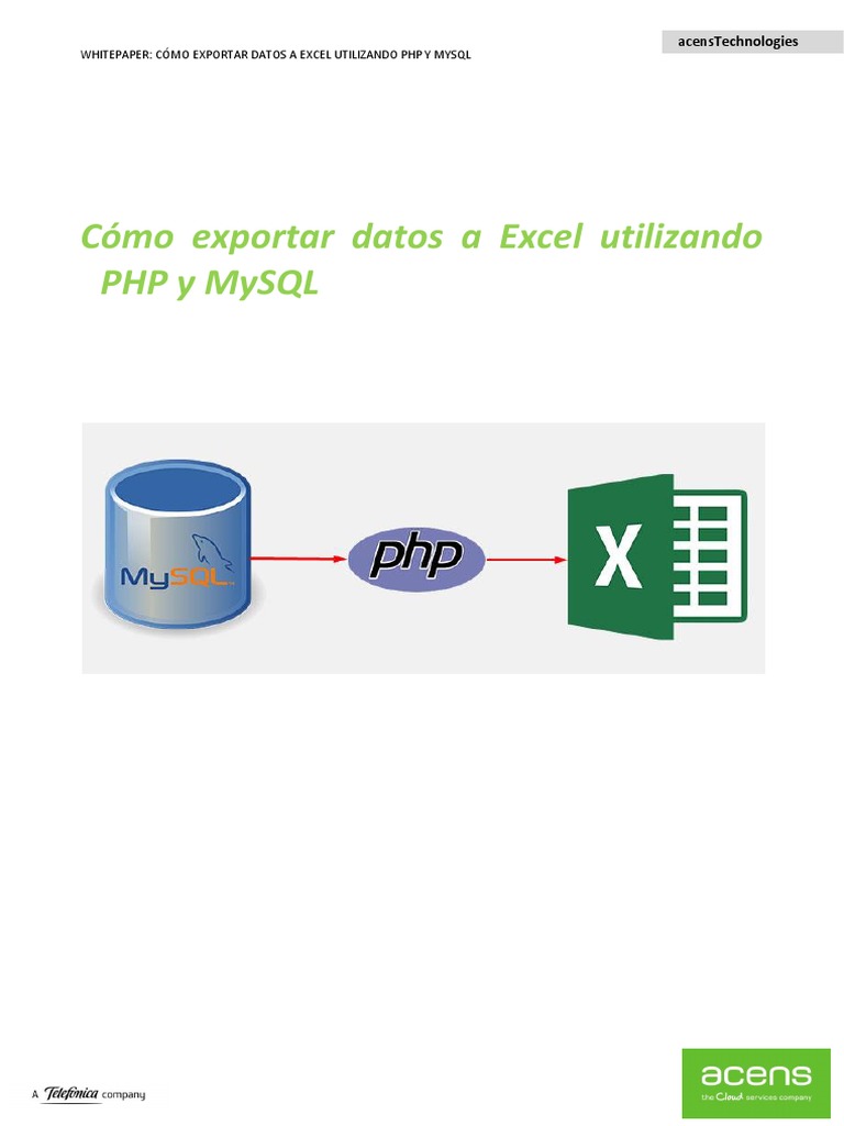 Exportar a Excel con PHP y MySQL | PDF | SQL | Php