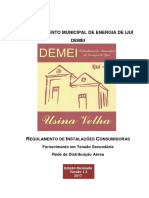 Regulamento de Instalações Consumidoras de Energia Elétrica