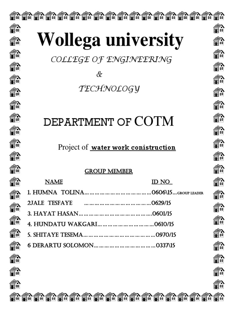 Cover Page Wollega University | PDF