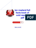 Ian Rowland Full Facts Book of Cold Reading PDF