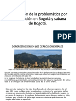 Descripción de La Problemática Por Deforestación en Bogotá