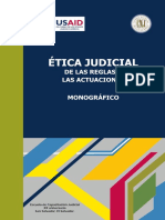 Ética Judicial. de Las Reglas A Las Actuaciones - Varios