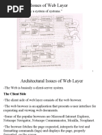 Architectural Issues of Web Layer: "The Web Is Really A System of Systems."