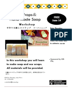 Eco Wrap and Soap Making Workshop Flyer 
