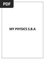 PHYSICS S.B.A #1