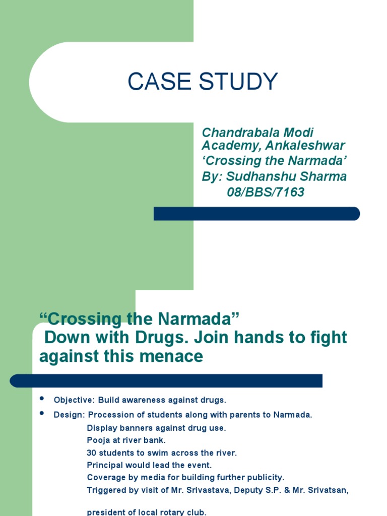 Narmada River Drug Awareness Event Case Study | PDF