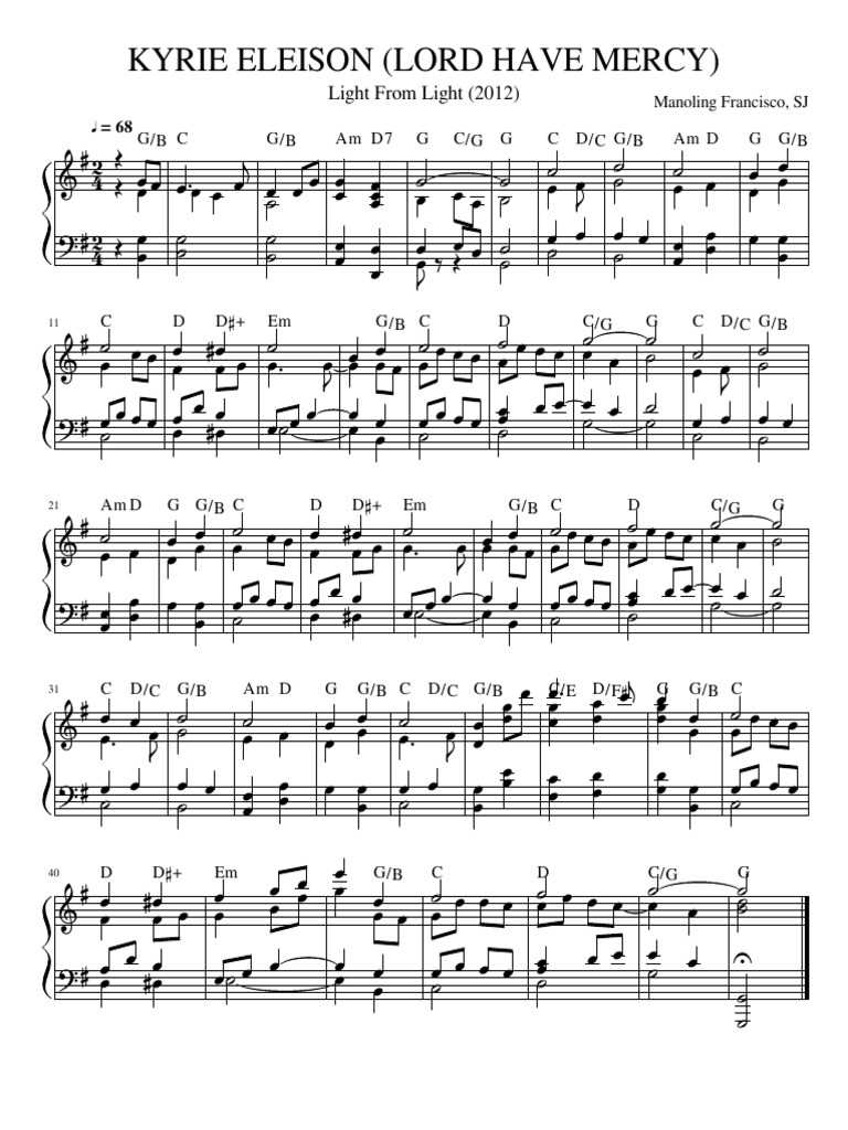 Kyrie Eleison (Lord Have Mercy) PDF