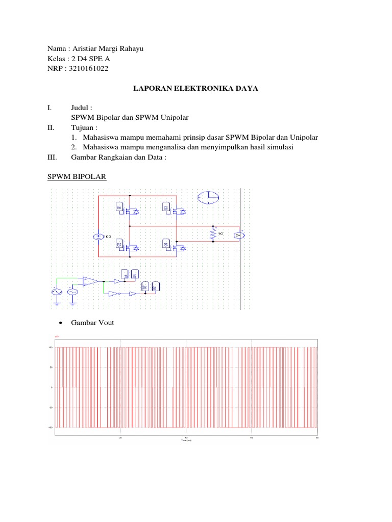 Kualitas Unipolar vs Bipolar SPWM | PDF | Metode & Bahan Ajar | Sains ...