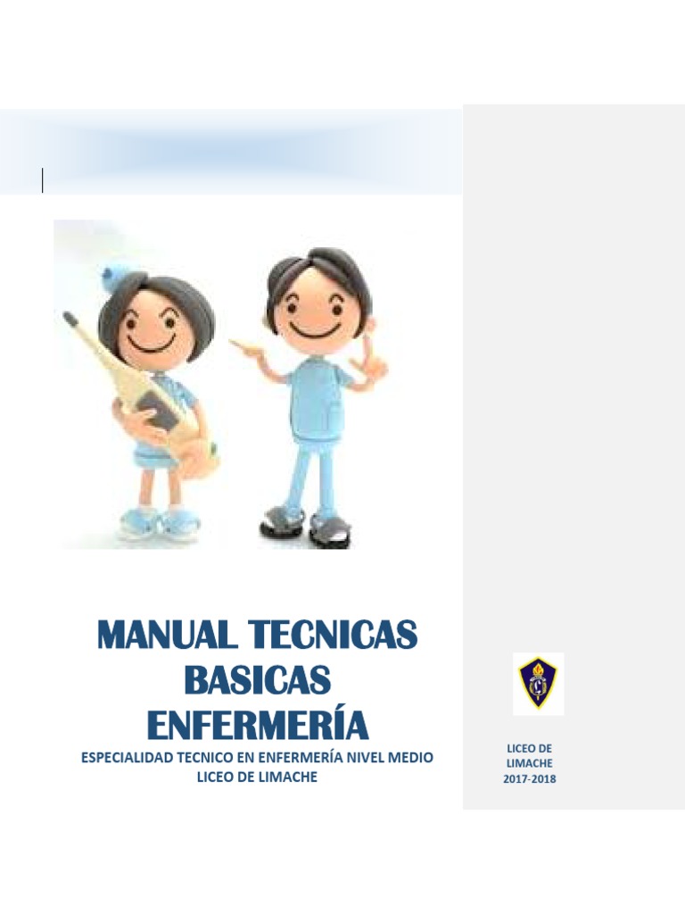 Manual Tecnicas Basicas Enfermería Pdf Lavado De Manos