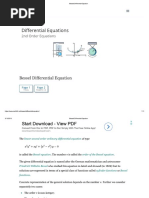 Bessel Differential Equation PDF