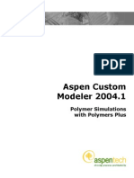 ACM Polymer Simulations With Polymers Plus