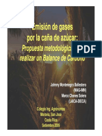 PP-Emision de Gases Por La Cana de Azucar-propuesta Metodologica Para Realizar Un Balance de Carbono-2009
