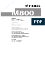 PEGASUS Instrction Manual M800 PDF