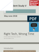 Right Technolgy, Wrong Time