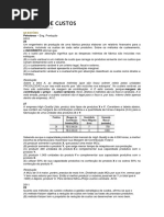 Gestão de Custos