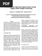 Road Crosser Warning Signal System Using Digital Video Image Processing