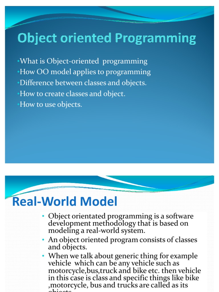 What Is Object-Oriented Programming How OO Model Applies To Programming ...