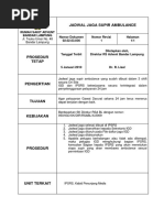 Jadwal Jaga Ambulance