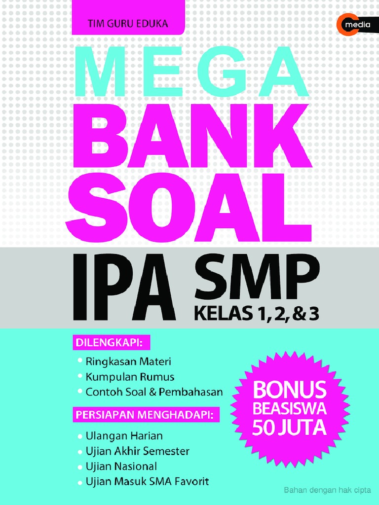 Mega Bank Soal IPA SMP Kelas 1 2 3