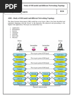 Study of OSI Model and Different Networking Topology ECD: Subject: TSSN