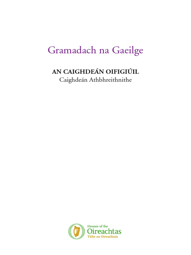 An Caighdeán Oifigiúil Athbhreithnithe (2012) PDF | PDF, image size:768x1024