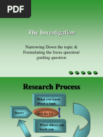 Writing The Focus Question RJ