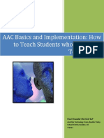 AAC Basics and Implementation. How to teach students who ”talk with technology”
