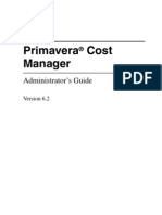 Primavera Cost Manager: Administrator's Guide