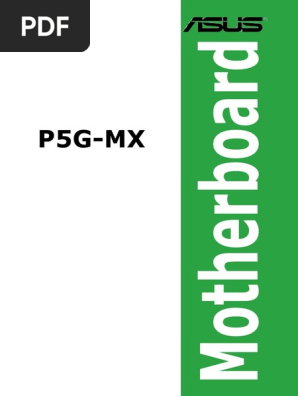 P5G MX | PDF | Bios | Electromagnetic Interference
