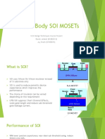 Ultrathin Body Soi Mosets: Vlsi Design Techniques Course Project Ronak Jaiswal (B14Ee013) Jay Sheth (B14Ee014)