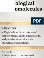 Physical Science Biological Molecules