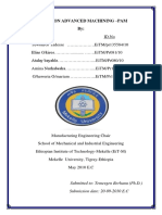 Review On Advanced Machining - Pam By:: Submitted To: Temesgen Berhanu (PH.D.) Submission Date: 20-09-2010 E.C