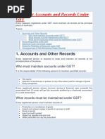 All About Accounts and Records Under GST