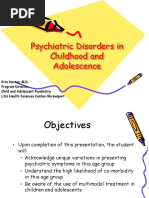 Psychiatric Disorders in Childhood and Adolescence