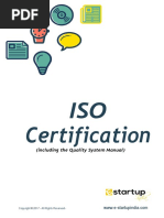 A Compact guide of ISO certification with quality process manual.