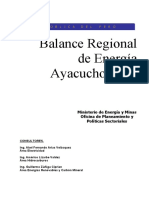 Balance regional de energía ayacucho 2005