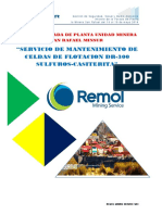 Informe Tecnico de Celdas de Flotacion Dr-300 Casiterita